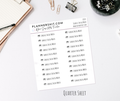 Quarter Sheet Planner Stickers - Schedule Social Media