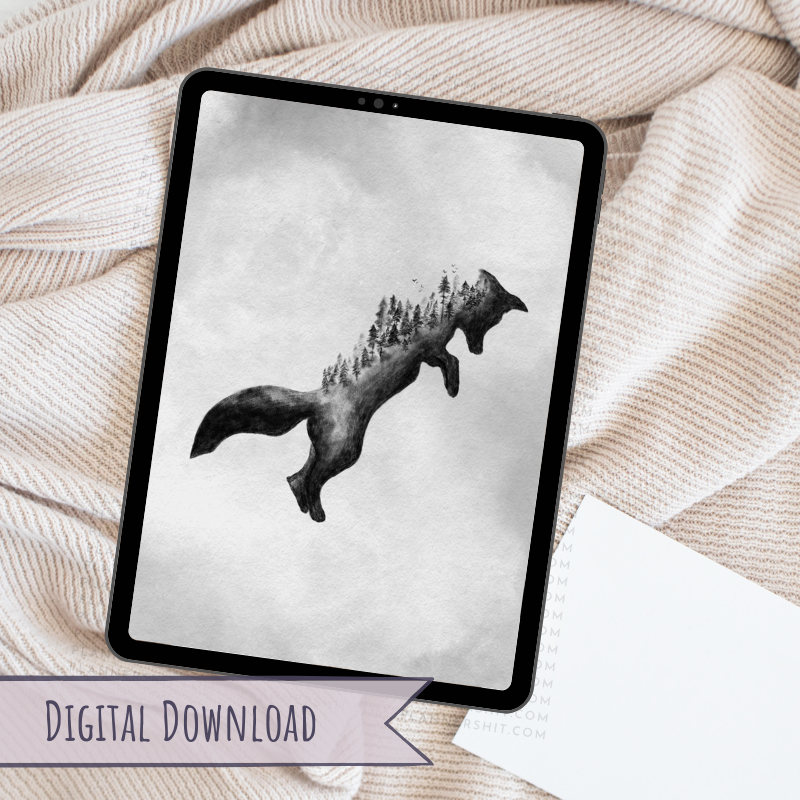 Digital Paper - Winter Fox