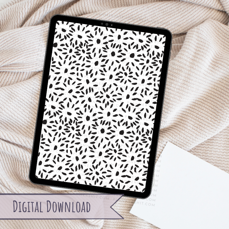 Digital Paper - Black Splotch