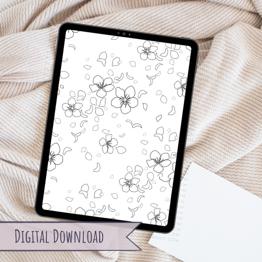 Digital Paper - Floral Elegance